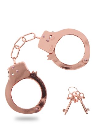 Manette in metallo oro rosa