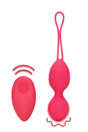 Uovo vibrante con telecomando - Rosso fragola