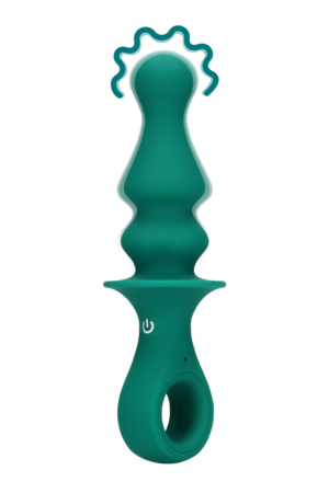 Vibratore anale a forma di pedone - Piuma di pavone