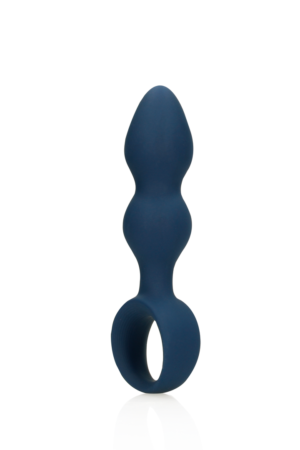 Plug anale a forma di goccia - Grande - Blu baltico