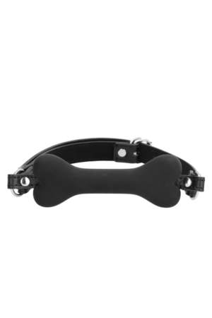 Bavaglio a forma di osso in silicone