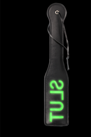 Slut Paddle - Si illumina al buio - Verde neon