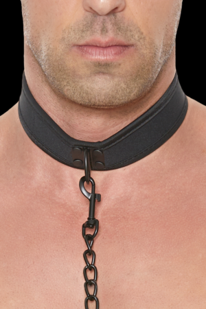 Collare in neoprene con guinzaglio
