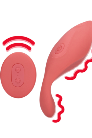 Vibratore per slip con telecomando - Brighto Rosso