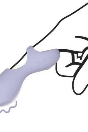 Vibratore da dito in silicone - Lavanda