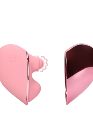 Vibratore a forma di cuore con movimento picchiettante - Arabesque rosa