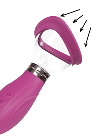 Delizioso - Tiralatte e vulvare ricaricabile - Rosa
