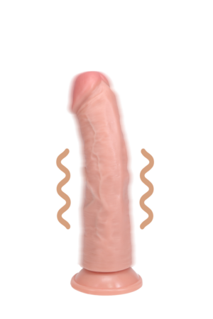 Pene vibrante curvo regolare - 6 / 15,5 cm - Color carne