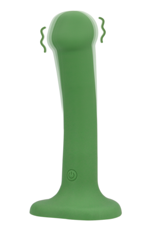 Dildo vibrante non fallico - Piccolo - Verde foresta