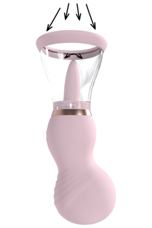 Sensual - Tiralatte e vulvare ricaricabile - Rosa