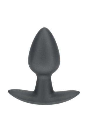 Plug anale in silicone liscio - Piccolo - 2,6 / 6,5 cm - Gunmetal