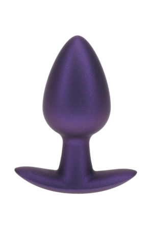 Plug anale in silicone liscio - Medio - 3,1 / 7,9 cm - Viola metallizzato