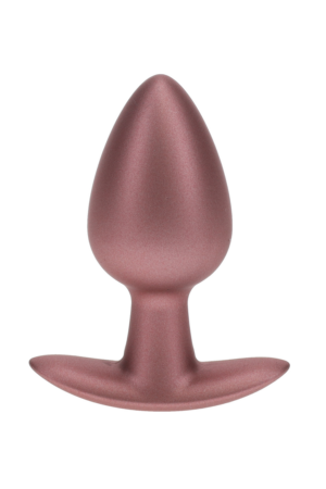 Plug anale in silicone liscio - Medio - 3,1 / 7,9 cm - Oro rosa