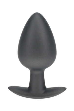 Plug anale in silicone liscio - Grande - 3,5 / 8,9 cm - Gunmetal
