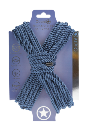 Corda per bondage in poliestere - 10 m - Blu navy