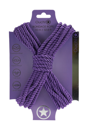 Corda per bondage in poliestere - 10 m - Viola