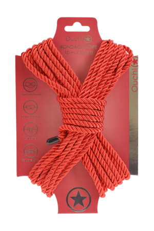 Corda per bondage in poliestere - 10 m - Rossa