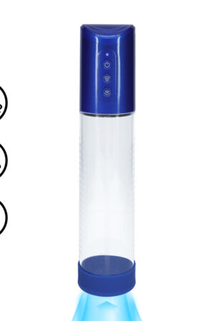 HyperPump - Pompa per pene ricaricabile - Blu metallizzato