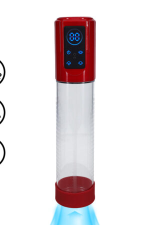 MegaLift - Pompa per pene automatica impermeabile - Rosso metallizzato