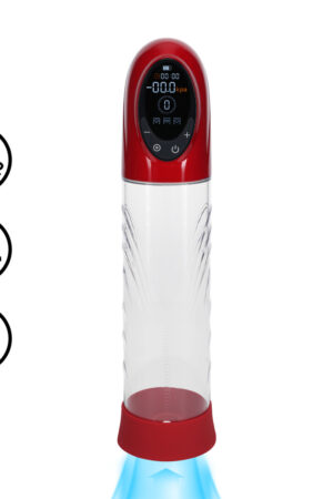 CyberPulse - Pompa per pene automatica impermeabile - Rosso metallizzato