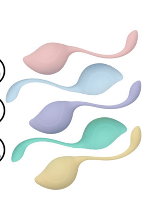 Kit per esercizi di Kegel per il tronco pelvico - Multicolore