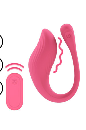 Vibratore per la stimolazione del punto G con telecomando - Rosa