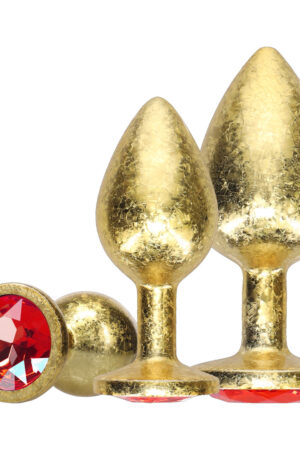 Collezione Milan - Set di plug anali in metallo - Oro