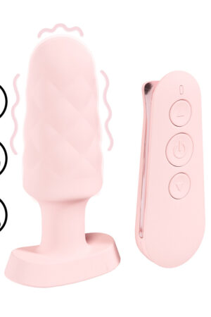 Velvet - Tappo vibrante con telecomando - Rosa