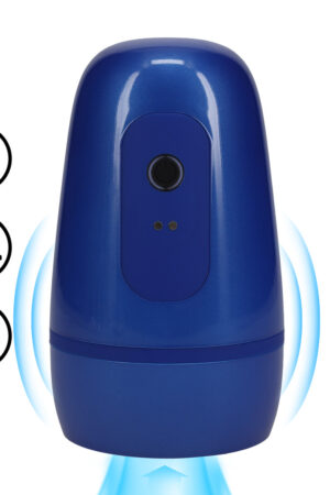 Pulsar - Pompa masturbatore a vibrazione e aspirazione a pressione negativa - Blu metallizzato