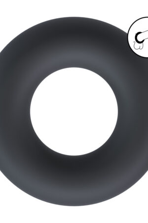 Anello per pene in silicone liquido - Taglia M - Nero