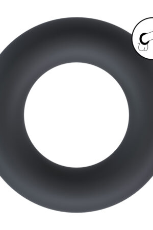 Anello per pene in silicone liquido - Taglia L - Nero