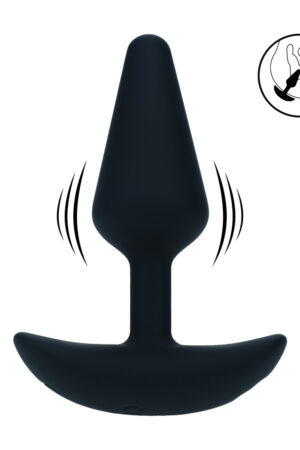 Plug anale vibrante classico in silicone - Taglia S - Nero