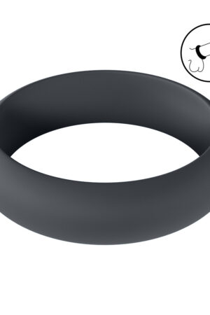 Anello per pene in silicone Wide O - XL - 50 mm - Nero
