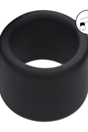 Cinturino con sfera in silicone liquido - L - 34 mm - Nero