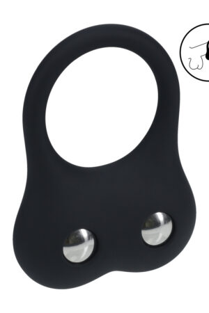 Anello per addestramento al pene in silicone - Taglia M - Nero
