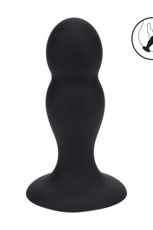 Tappo anale in silicone liquido Double Rattle - Taglia M - Nero