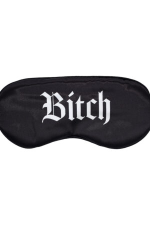 Bitch - Maschera in raso stampato - Nero