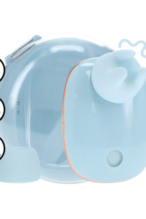 Dreamsicle - Vibratore compatto AirTap con due testine intercambiabili - Blu