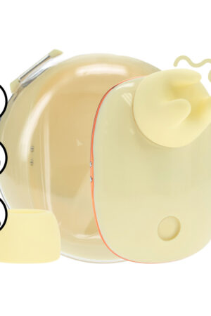 Dreamsicle - Vibratore compatto AirTap con due testine intercambiabili - Giallo