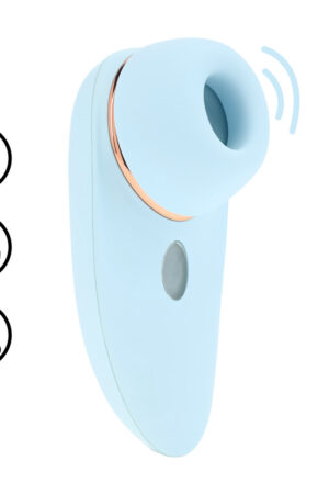 Aurie - Vibratore AirTap con due testine intercambiabili - Blu