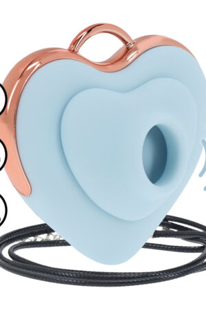 Luvie - Vibratore AirTap a forma di cuore - Blu