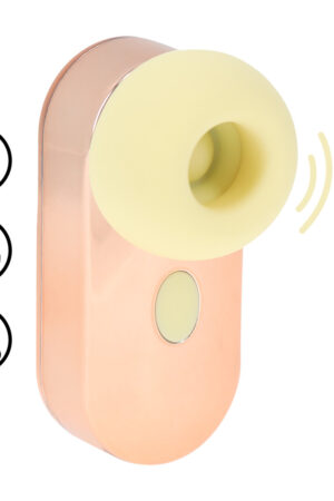Budsie - Vibratore AirTap a forma di auricolare - Giallo
