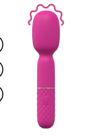 Mini vibratore a bacchetta - Rosa