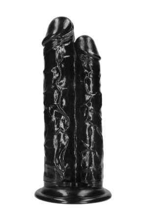 Double Titan - Doppio dildo realistico - 824 gr / 24,5 cm - Nero