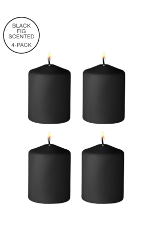 Candele Tease - Disobbedient - 4 pezzi - Nero