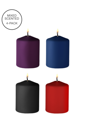 Candele profumate - Assortite - 4 pezzi - Multicolore